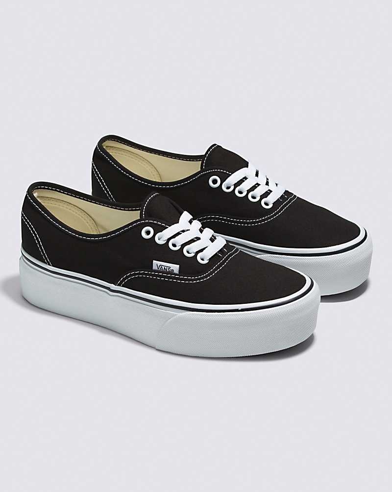 Vans Authentic Stackform Ayakkabı Kadın Siyah | Türkiye LTC514672