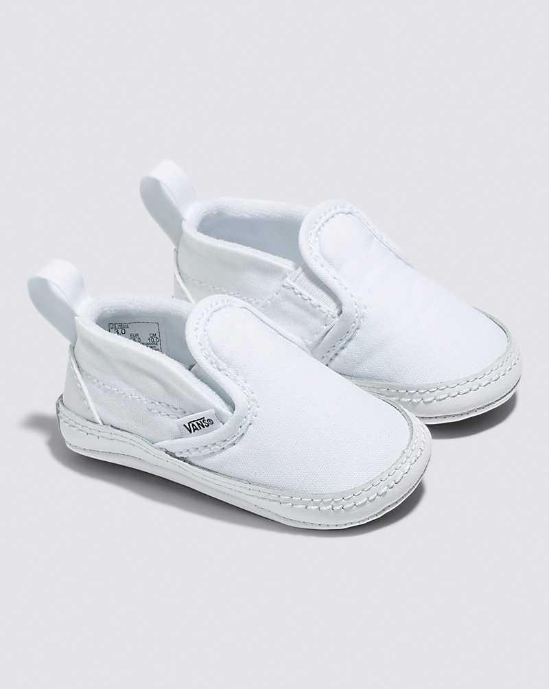 Vans Bebek Slip-On V Crib Ayakkabı Çocuk Beyaz | Türkiye YRJ841275