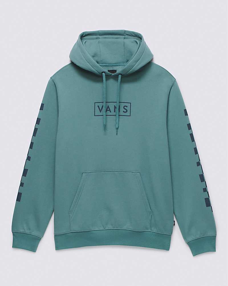 Vans Boxed Check Pullover Kapşonlu Erkek Mavi | Türkiye UZQ013842