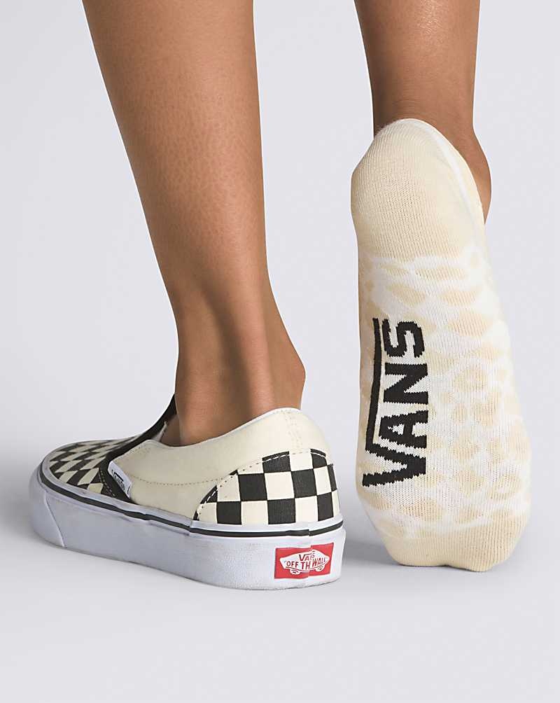 Vans Cheetah Check Canoodle 3-Pack Çorap Kadın Bej Rengi | Türkiye TPF957021