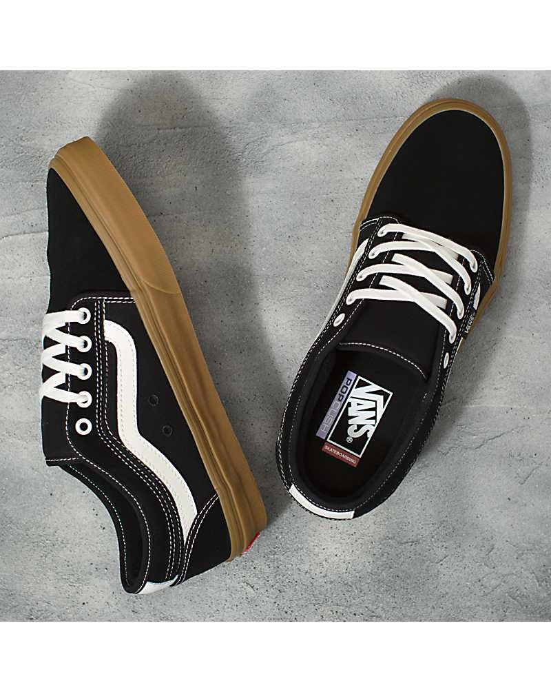 Vans Chukka Low Sidestripe Kaykay Ayakkabısı Kadın Siyah | Türkiye HXM392871