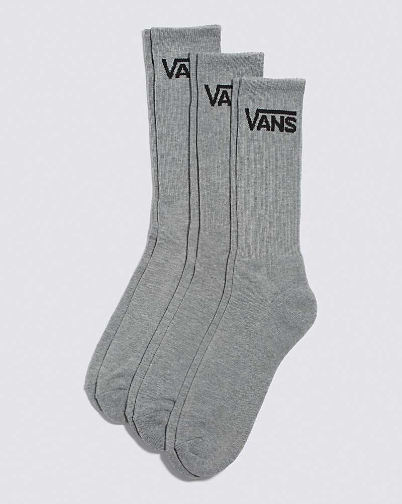 Vans Classic Crew 3-Pack Çorap Kadın Gri | Türkiye ZDH642105