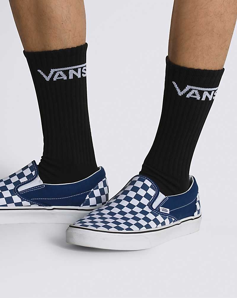 Vans Classic Crew 3-Pack Çorap Kadın Siyah | Türkiye CYK309467