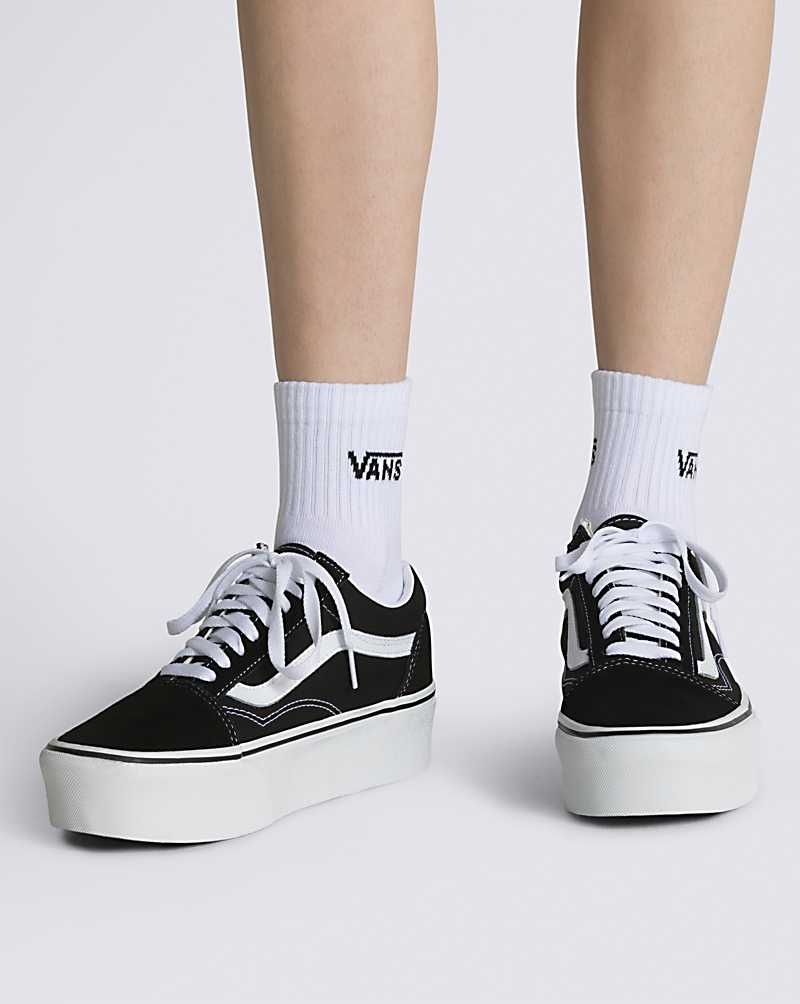 Vans Classic Half Crew Çorap Kadın Beyaz | Türkiye HFP901325