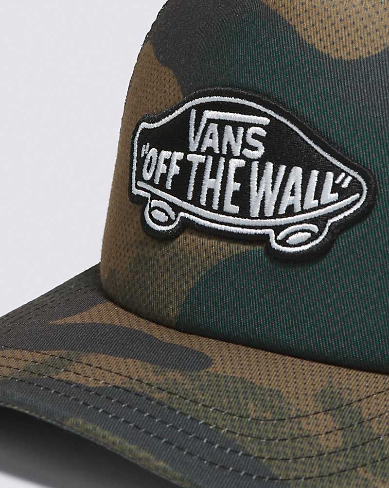 Vans Classic Patch Curved Bill Trucker Şapkalar Erkek Yeşil | Türkiye ION439157