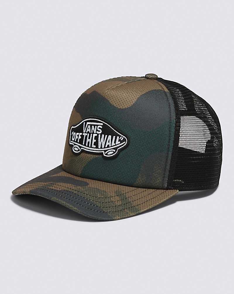 Vans Classic Patch Curved Bill Trucker Şapkalar Erkek Yeşil | Türkiye ION439157