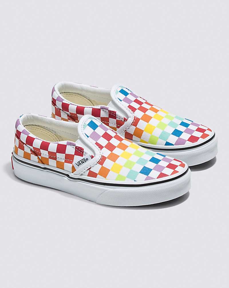 Vans Classic Slip-On Checkerboard Ayakkabı Çocuk Renkli | Türkiye NAV421368