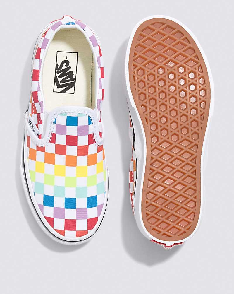 Vans Classic Slip-On Checkerboard Ayakkabı Çocuk Renkli | Türkiye NAV421368