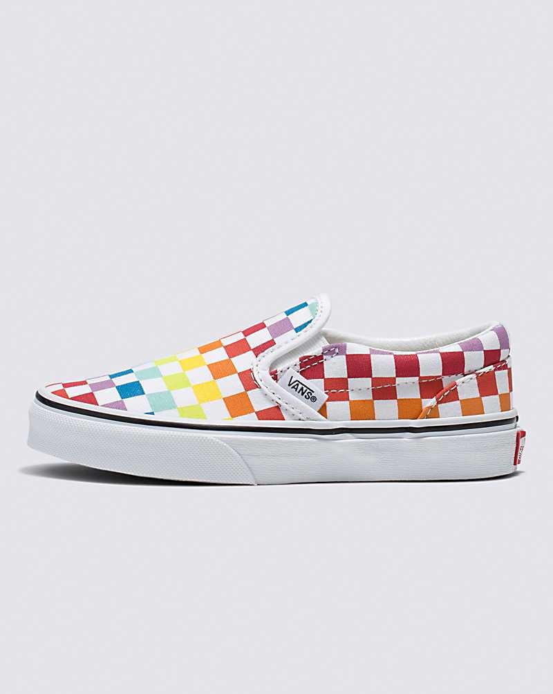 Vans Classic Slip-On Checkerboard Ayakkabı Çocuk Renkli | Türkiye NAV421368