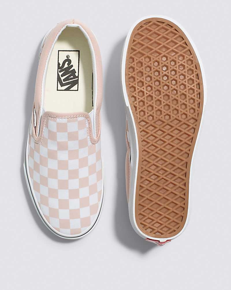 Vans Classic Slip-On Checkerboard Ayakkabı Kadın Pembe | Türkiye EKS501328