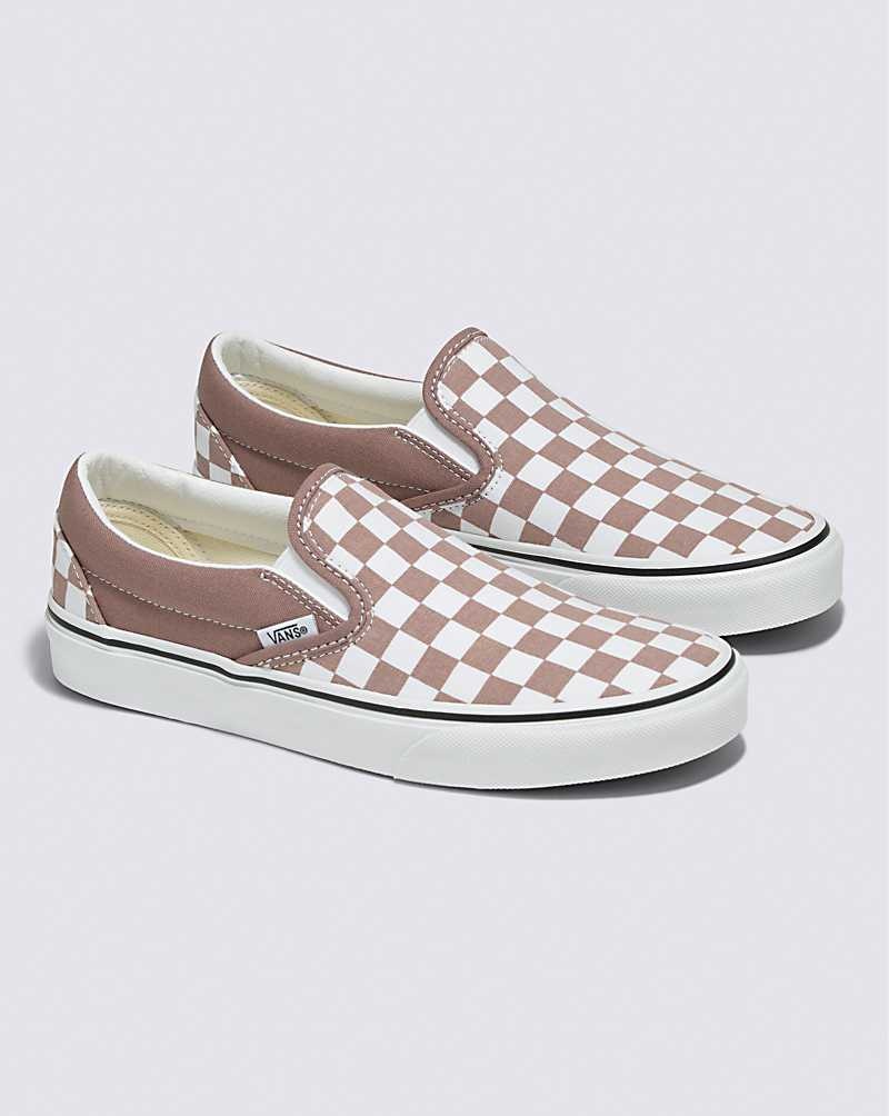 Vans Classic Slip-On Checkerboard Ayakkabı Kadın Pembe | Türkiye HXN152830