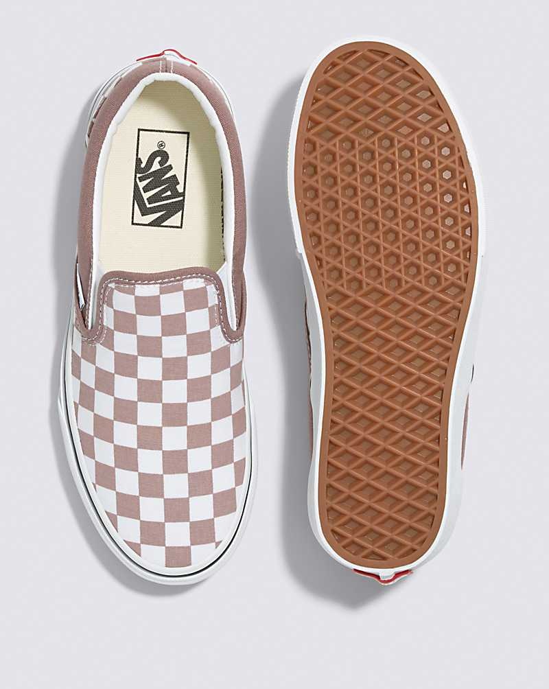 Vans Classic Slip-On Checkerboard Ayakkabı Kadın Pembe | Türkiye HXN152830