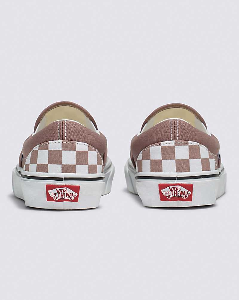 Vans Classic Slip-On Checkerboard Ayakkabı Kadın Pembe | Türkiye HXN152830