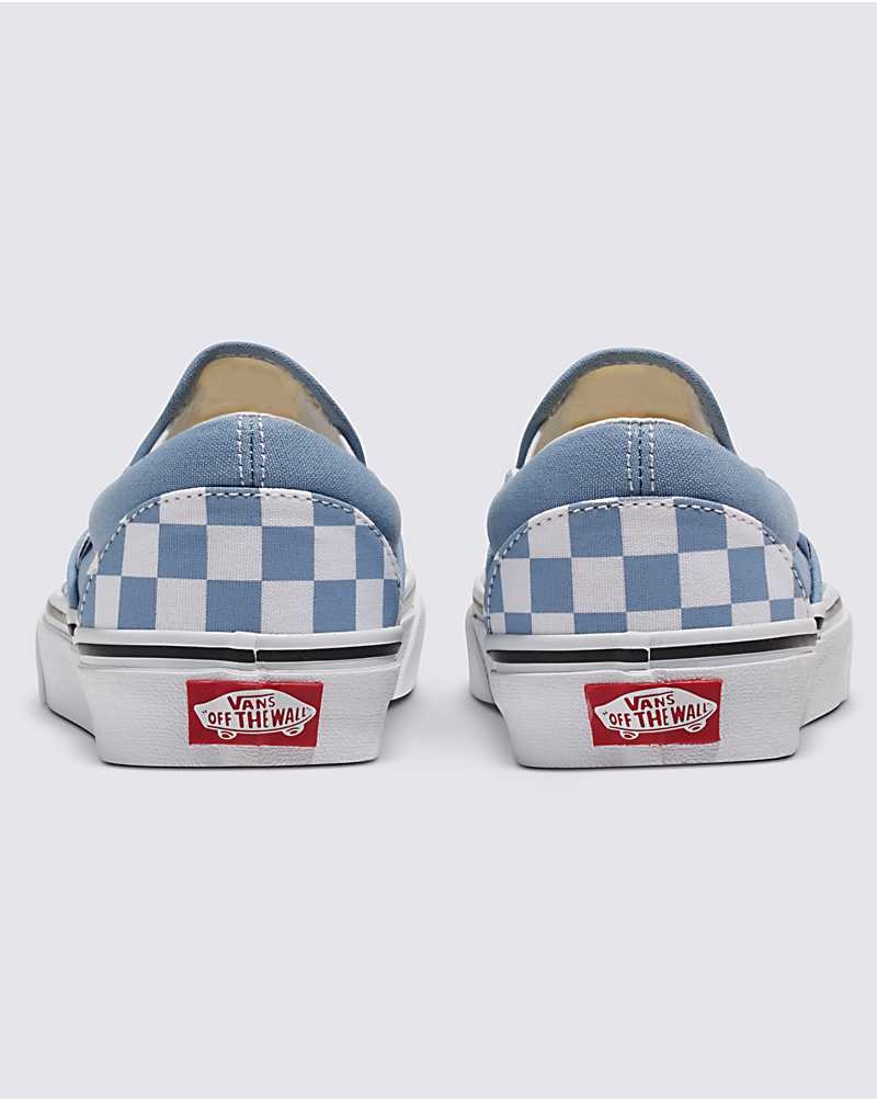 Vans Classic Slip-On Checkerboard Ayakkabı Kadın Mavi | Türkiye OQD296384