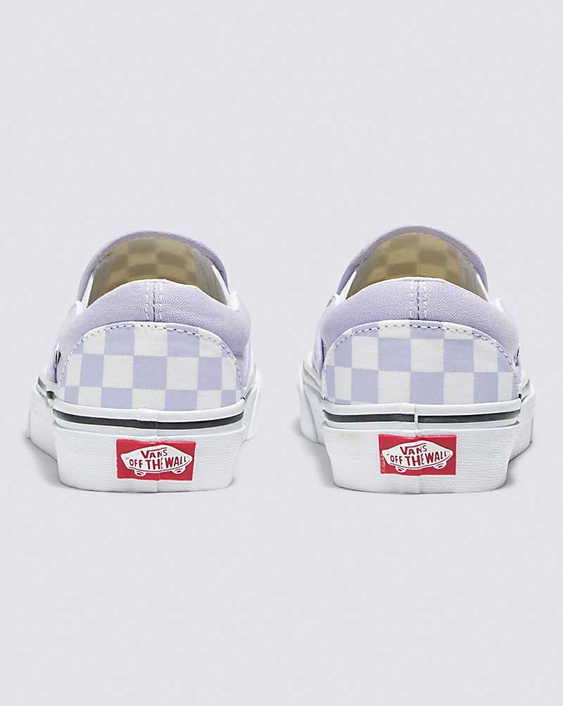 Vans Classic Slip-On Checkerboard Ayakkabı Erkek Mor | Türkiye TUK347501