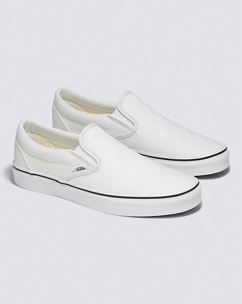 Vans Classic Slip-On Glow Checkerboard Ayakkabı Kadın Beyaz | Türkiye HQW627541