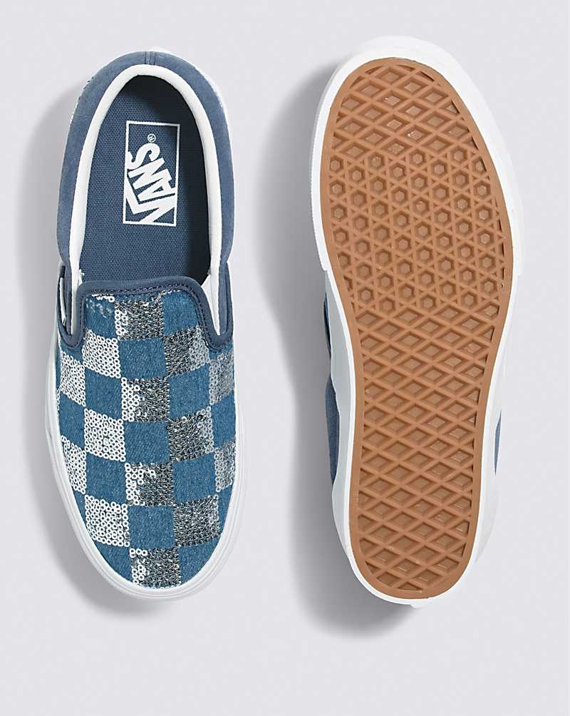 Vans Classic Slip-On Stackform Ayakkabı Kadın Indigo | Türkiye VNT257409