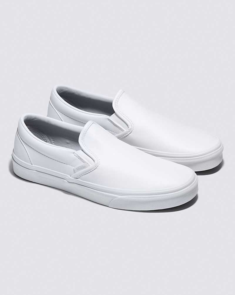 Vans Classic Slip-On Tumble Ayakkabı Erkek Beyaz | Türkiye DJT693248