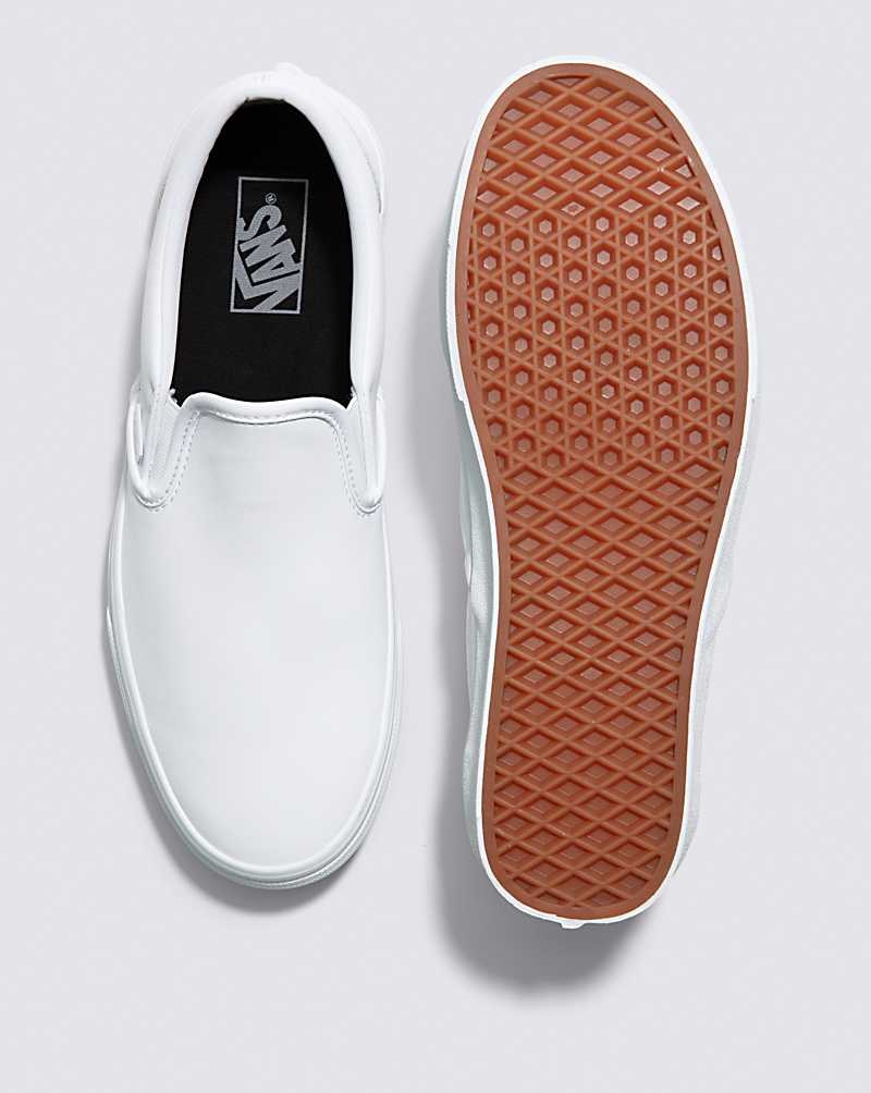 Vans Classic Slip-On Tumble Ayakkabı Erkek Beyaz | Türkiye DJT693248