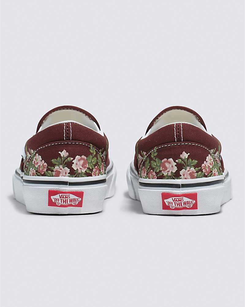 Vans Classic Slip-On Wallflower Floral Ayakkabı Kadın Çikolata | Türkiye WAL594671