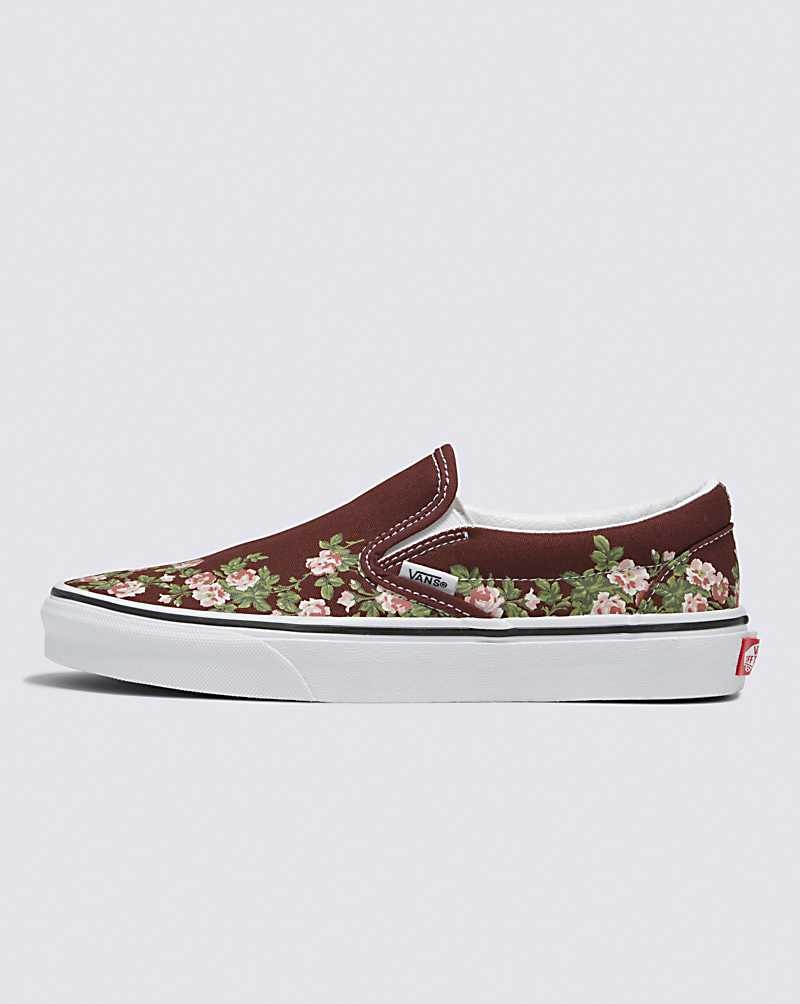 Vans Classic Slip-On Wallflower Floral Ayakkabı Kadın Çikolata | Türkiye WAL594671