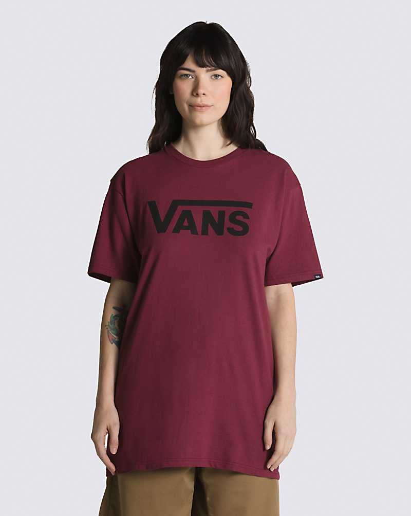 Vans Classic Tişört Erkek Bordo | Türkiye UOG536492