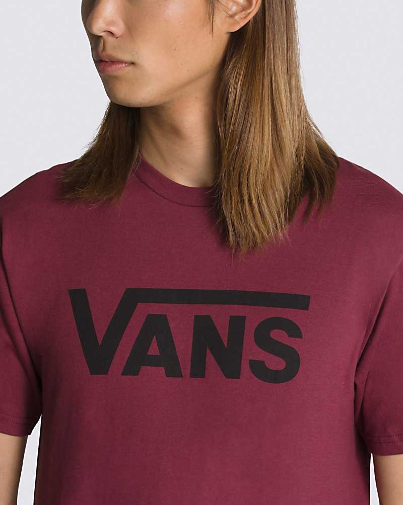 Vans Classic Tişört Erkek Bordo | Türkiye UOG536492