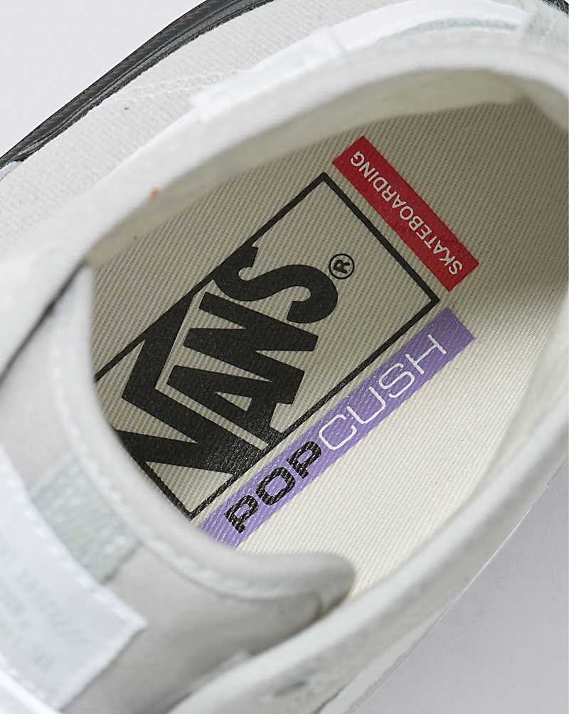 Vans Crockett High Kaykay Ayakkabısı Kadın Açık Gri Siyah | Türkiye MRV329584