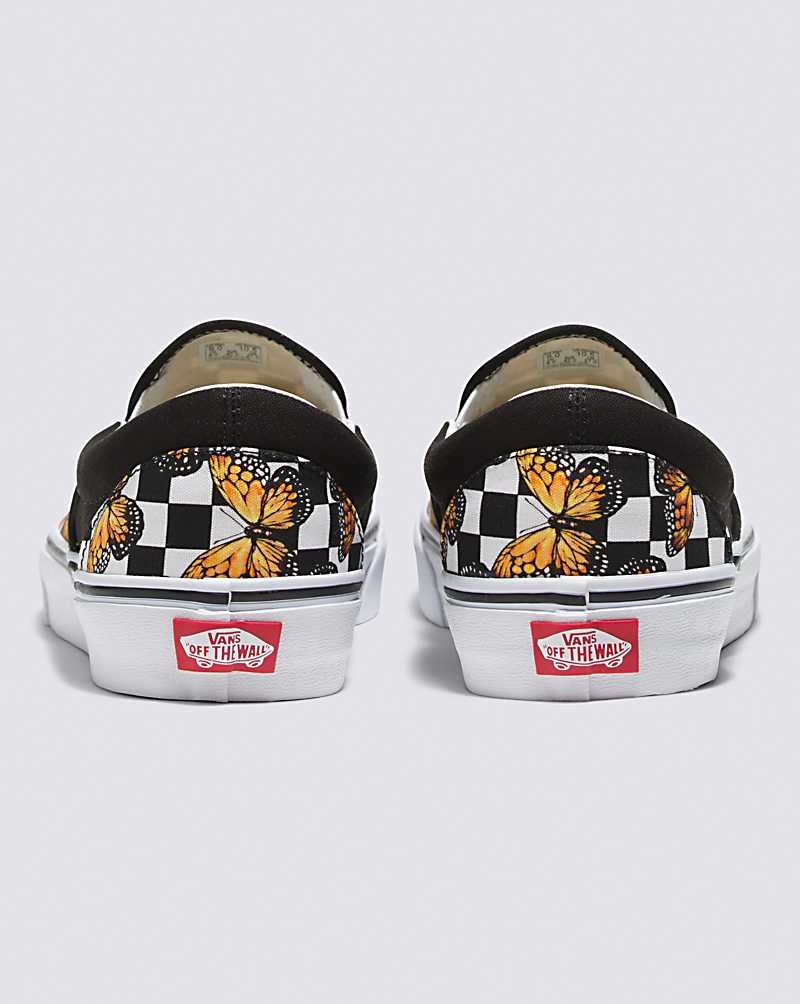 Vans Customs Butterfly Checkerboard Slip-On Ayakkabı Kadın Renkli | Türkiye NHO219546