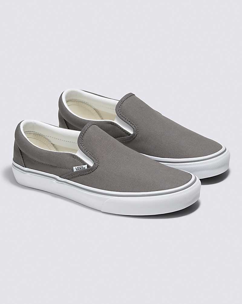 Vans Customs Charcoal Slip-On Geniş Ayakkabı Erkek Gri | Türkiye MJB091574