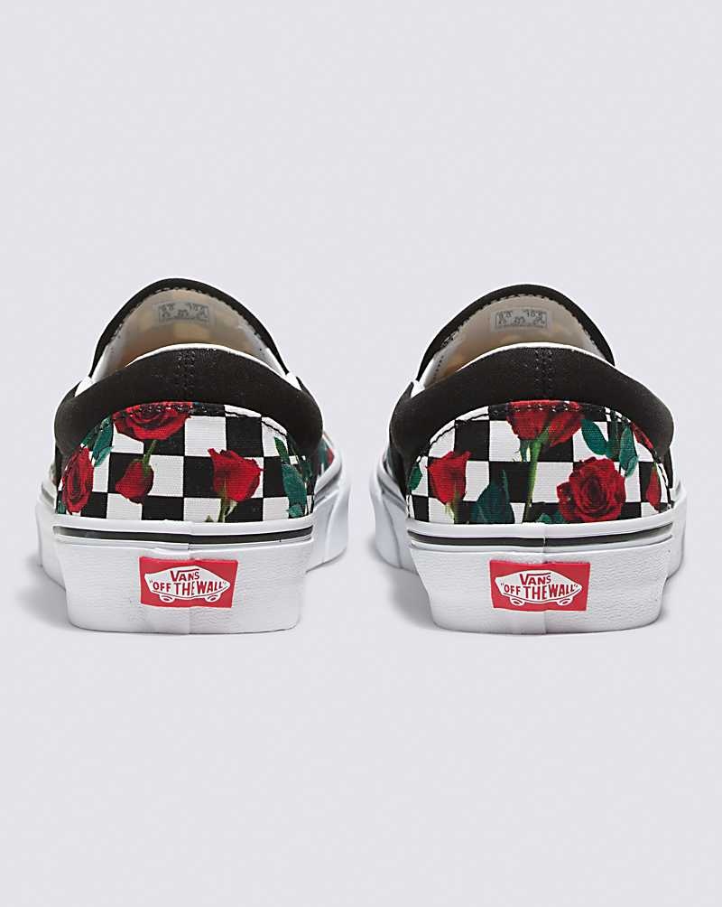 Vans Customs Checkerboard Roses Slip-On Ayakkabı Kadın Renkli | Türkiye APB495281