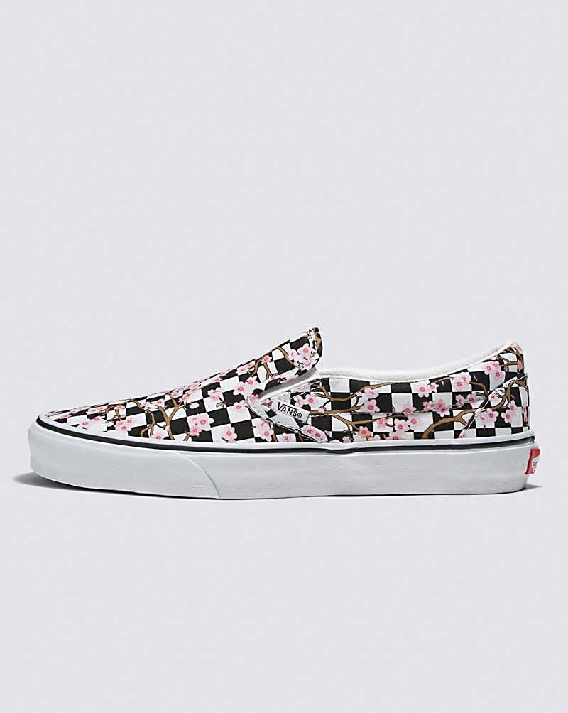 Vans Customs Cherry Blossom Checkerboard Slip-On Ayakkabı Erkek Renkli | Türkiye AIU316978