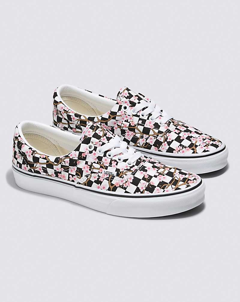 Vans Customs Cherry Blossom Checkerboard Era Ayakkabı Erkek Renkli | Türkiye SNP710635