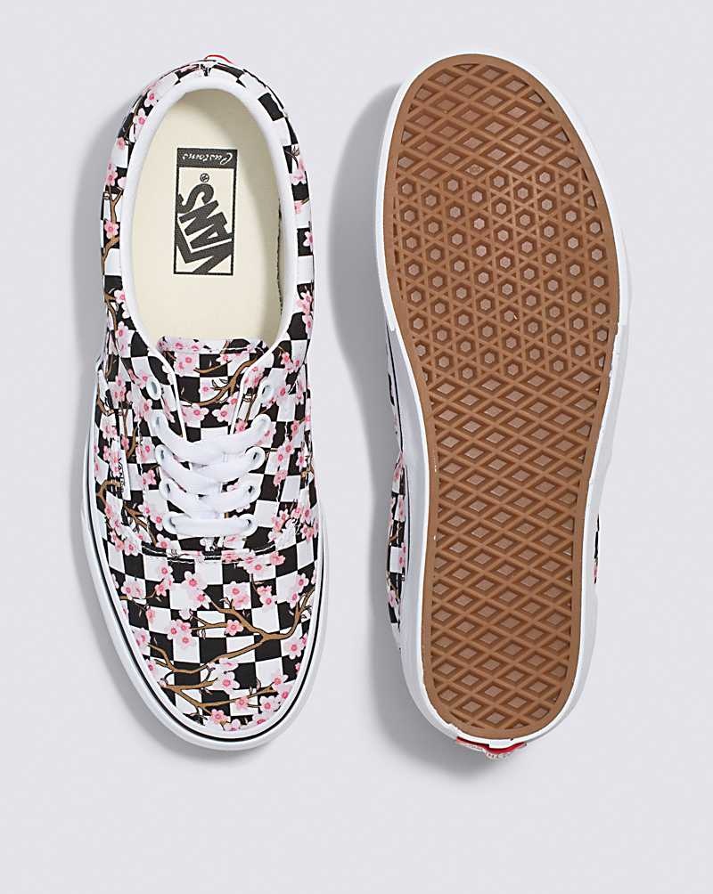 Vans Customs Cherry Blossom Checkerboard Era Ayakkabı Erkek Renkli | Türkiye SNP710635