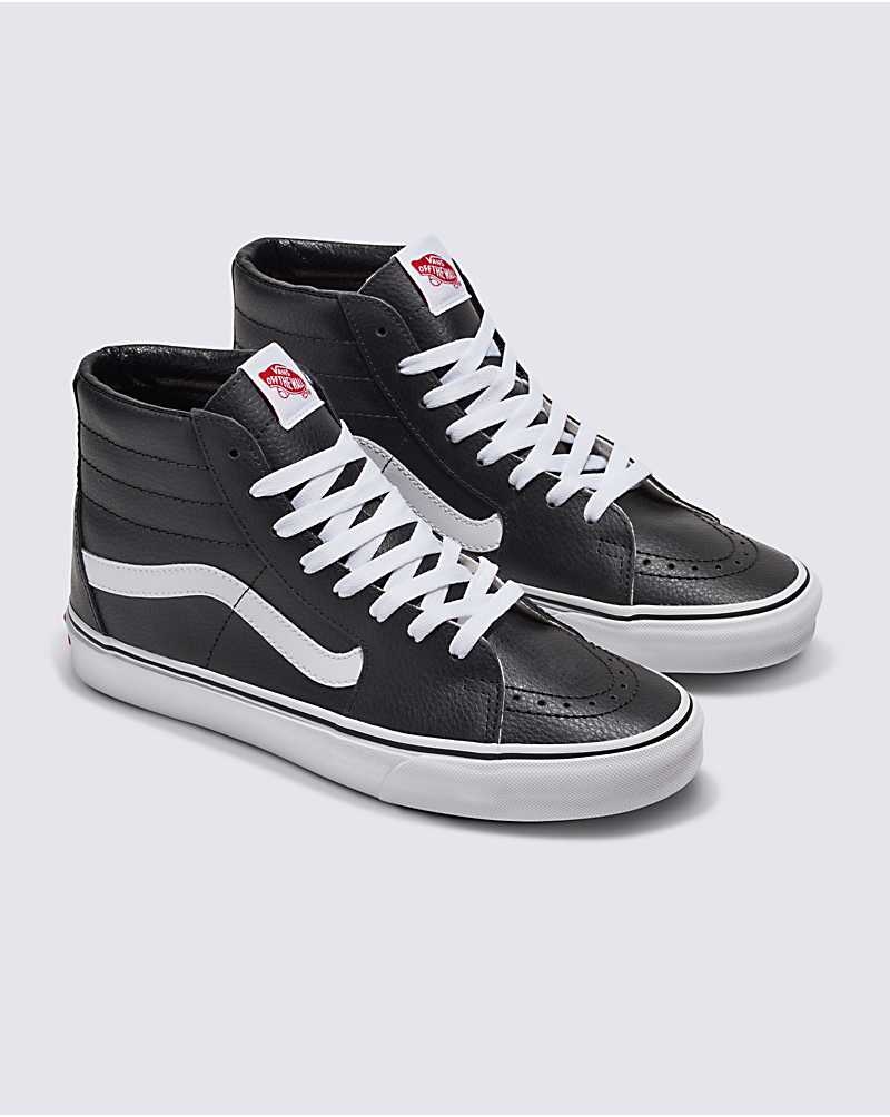 Vans Customs Elevated Deri Sk8-Hi Ayakkabı Erkek Siyah | Türkiye JKM650943