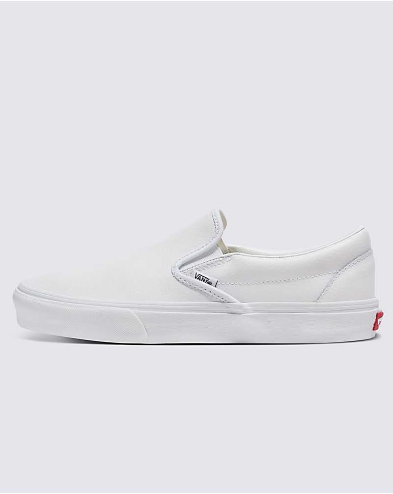 Vans Customs Elevated Deri Slip-On Ayakkabı Erkek Beyaz | Türkiye ZVF735826