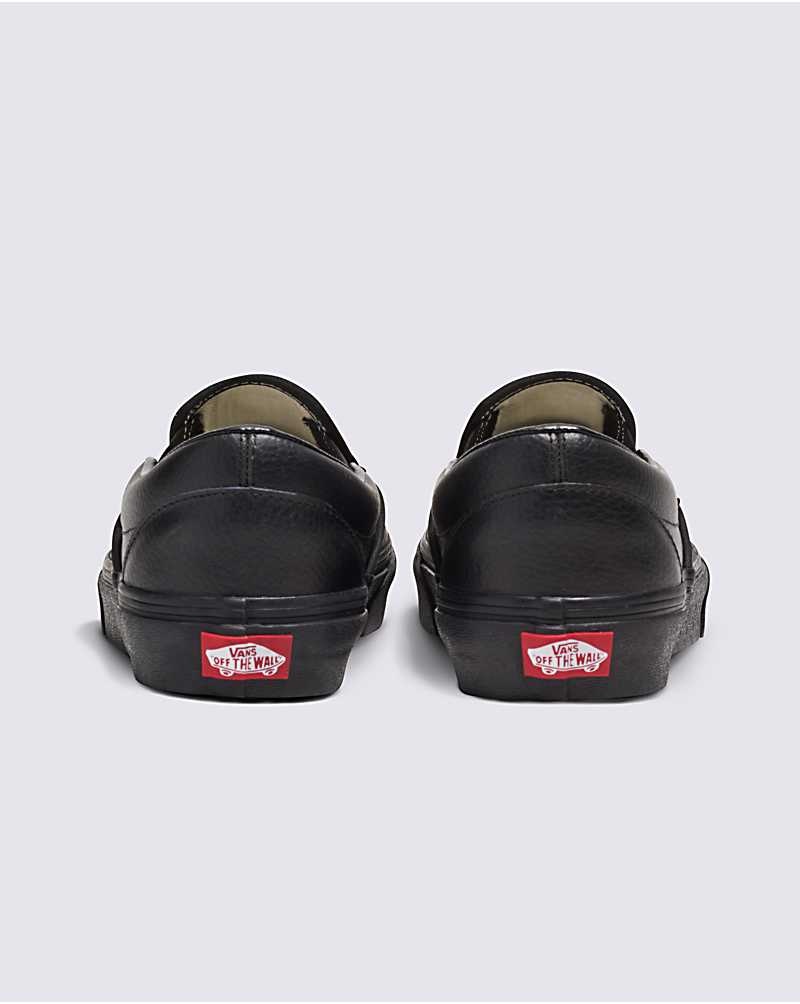 Vans Customs Elevated Deri Slip-On Ayakkabı Erkek Siyah | Türkiye VAB270653