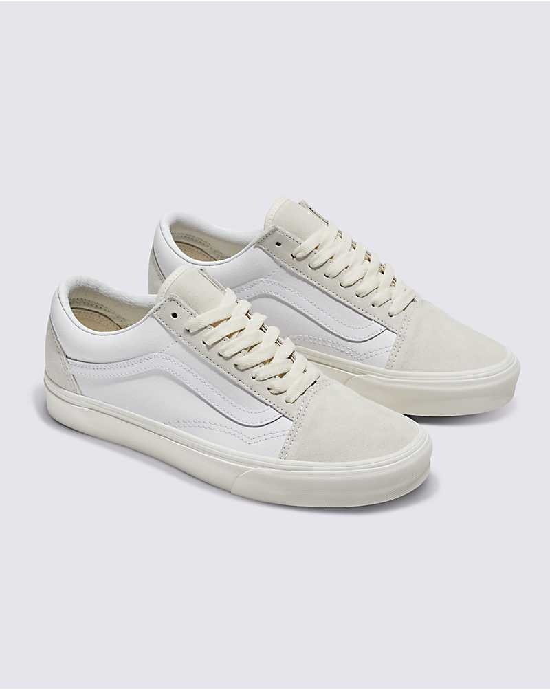 Vans Customs Elevated Marshmallow Old Skool Ayakkabı Erkek Beyaz | Türkiye VUZ943786