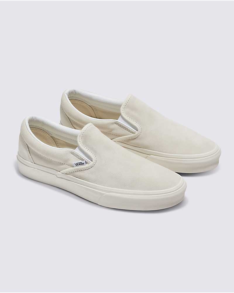 Vans Customs Elevated Marshmallow Süet Slip-On Ayakkabı Kadın Beyaz | Türkiye ZTX358716