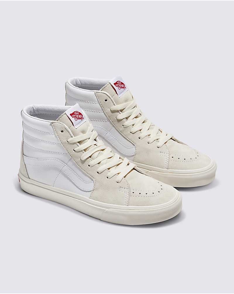 Vans Customs Elevated Marshmallow Sk8-Hi Ayakkabı Kadın Beyaz | Türkiye AEU249531