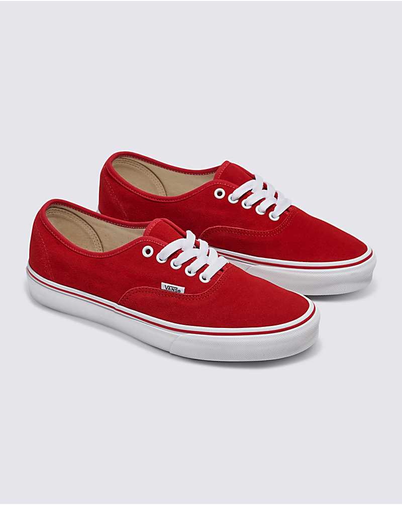 Vans Customs Elevated Süet Authentic Ayakkabı Kadın Kırmızı | Türkiye TDF602914