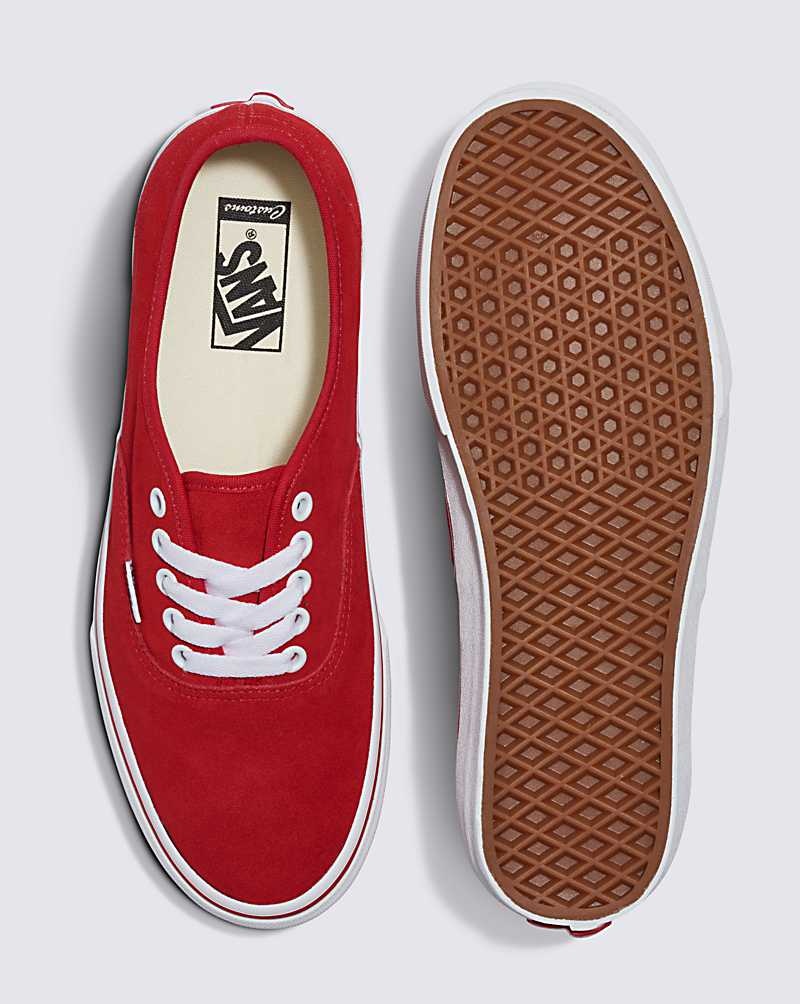 Vans Customs Elevated Süet Authentic Ayakkabı Kadın Kırmızı | Türkiye TDF602914