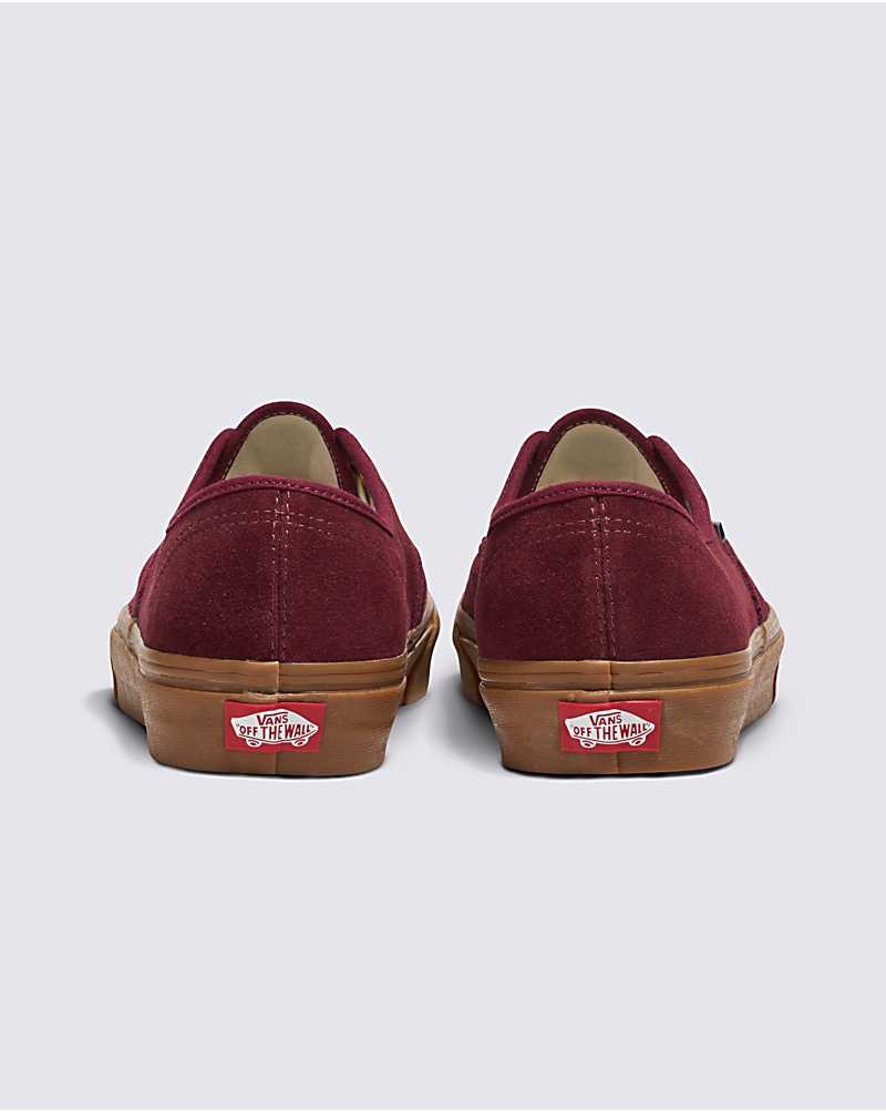 Vans Customs Elevated Süet Gum Sole Authentic Ayakkabı Erkek Bordo | Türkiye ADE428031