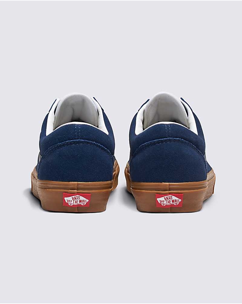 Vans Customs Elevated Süet Gum Sole Old Skool Ayakkabı Erkek Lacivert | Türkiye VZW925678