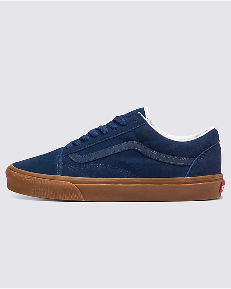 Vans Customs Elevated Süet Gum Sole Old Skool Ayakkabı Erkek Lacivert | Türkiye VZW925678