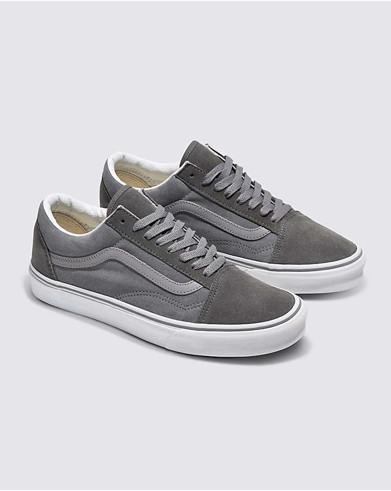 Vans Customs Elevated Süet Old Skool Ayakkabı Erkek Gri | Türkiye UCO093285