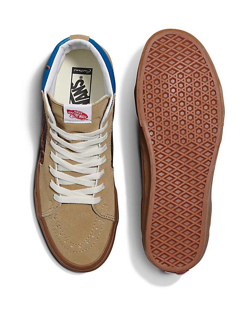 Vans Customs Image Library Desert Sk8-Hi Ayakkabı Erkek Kahverengi | Türkiye USL684091