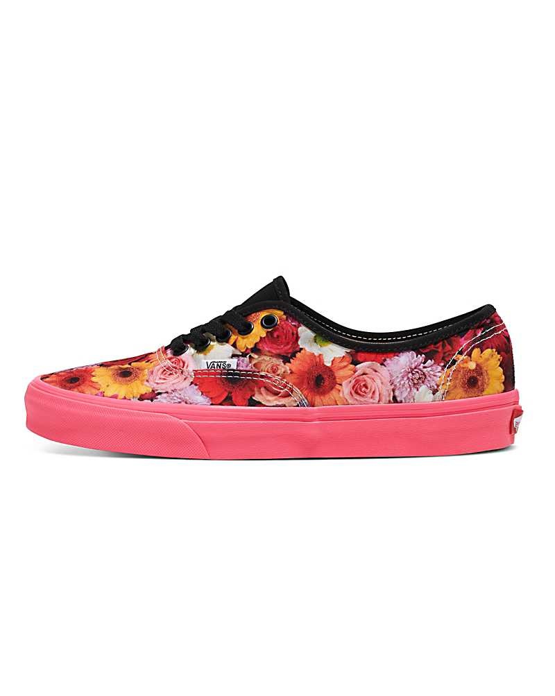 Vans Customs Image Library Flowers Authentic Ayakkabı Erkek Renkli | Türkiye QPW913748