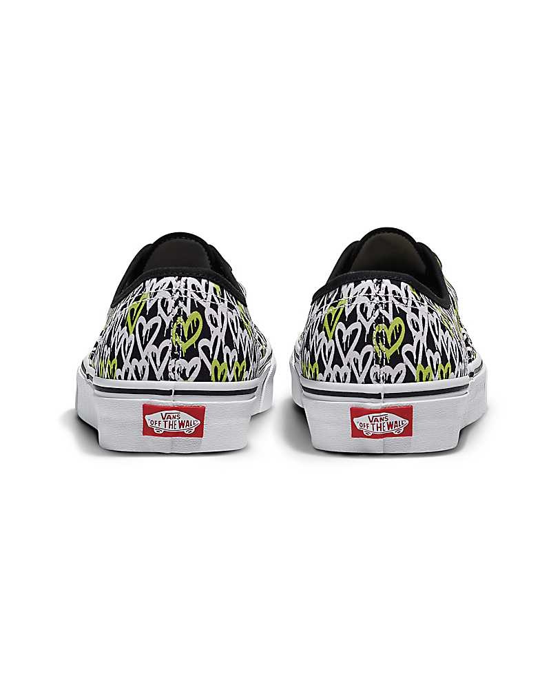 Vans Customs Image Library Graffitti Hearts Authentic Ayakkabı Erkek Renkli | Türkiye BKD147325