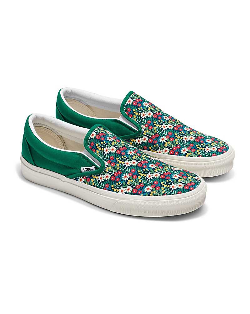 Vans Customs Image Library Slip-On Ayakkabı Erkek Yeşil | Türkiye UAB924506